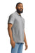 Gildan G648 Mens SoftStyle Double Pique Short Sleeve Polo Shirt Sport Grey Side