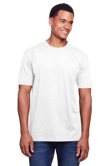 Gildan G64EZ0 Mens Softstyle EZ Print Short Sleeve Crewneck T-Shirt White Front