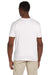 Gildan G64V Mens Softstyle Short Sleeve V-Neck T-Shirt White Back