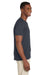 Gildan G64V Mens Softstyle Short Sleeve V-Neck T-Shirt Charcoal Grey Side