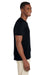 Gildan G64V Mens Softstyle Short Sleeve V-Neck T-Shirt Black Side