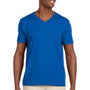 Gildan Mens Softstyle Short Sleeve V-Neck T-Shirt - Royal Blue