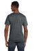 Gildan G64V Mens Softstyle Short Sleeve V-Neck T-Shirt Heather Dark Grey Back