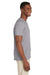 Gildan G64V Mens Softstyle Short Sleeve V-Neck T-Shirt Grey Side