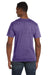Gildan G64V Mens Softstyle Short Sleeve V-Neck T-Shirt Heather Purple Back