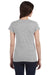 Gildan G64VL Womens Softstyle Short Sleeve V-Neck T-Shirt Grey Back