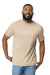 Gildan G650 Mens Softstyle Short Sleeve Crewneck T-Shirt Sand Front