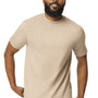Gildan Mens Softstyle Short Sleeve Crewneck T-Shirt - Sand - NEW