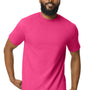Gildan Mens Softstyle Short Sleeve Crewneck T-Shirt - Heliconia Pink - NEW