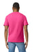 Gildan G650 Mens Softstyle Short Sleeve Crewneck T-Shirt Heliconia Pink Back