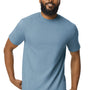 Gildan Mens Softstyle Short Sleeve Crewneck T-Shirt - Stone Blue - NEW