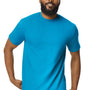 Gildan Mens Softstyle Short Sleeve Crewneck T-Shirt - Sapphire Blue - NEW
