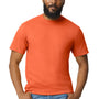 Gildan Mens Softstyle Short Sleeve Crewneck T-Shirt - Orange - NEW