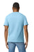 Gildan G650 Mens Softstyle Short Sleeve Crewneck T-Shirt Light Blue Back