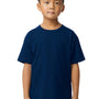 Gildan Youth Softstyle Short Sleeve Crewneck T-Shirt - Navy Blue - NEW