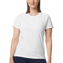 Gildan Womens Softstyle Short Sleeve Crewneck T-Shirt - White - NEW