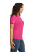 Gildan G650L Womens Softstyle Short Sleeve Crewneck T-Shirt Heliconia Pink Side