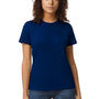 Gildan Womens Softstyle Short Sleeve Crewneck T-Shirt - Navy Blue - NEW