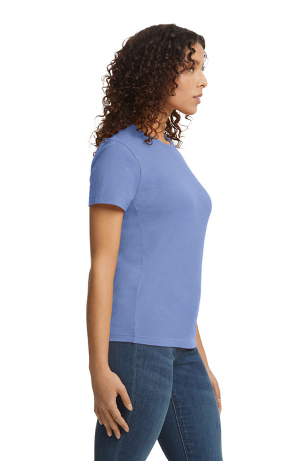 Gildan G650L Womens Softstyle Short Sleeve Crewneck T-Shirt Violet Side