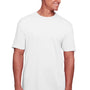 Gildan Mens Softstyle CVC Short Sleeve Crewneck T-Shirt - White