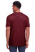 Gildan G670 Mens Softstyle CVC Short Sleeve Crewneck T-Shirt Maroon Back