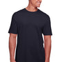Gildan Mens Softstyle CVC Short Sleeve Crewneck T-Shirt - Navy Blue Mist