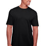 Gildan Mens Softstyle CVC Short Sleeve Crewneck T-Shirt - Pitch Black