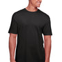 Gildan Mens Softstyle CVC Short Sleeve Crewneck T-Shirt - Pitch Black Mist
