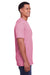 Gildan G670 Mens Softstyle CVC Short Sleeve Crewneck T-Shirt Plumrose Pink Side