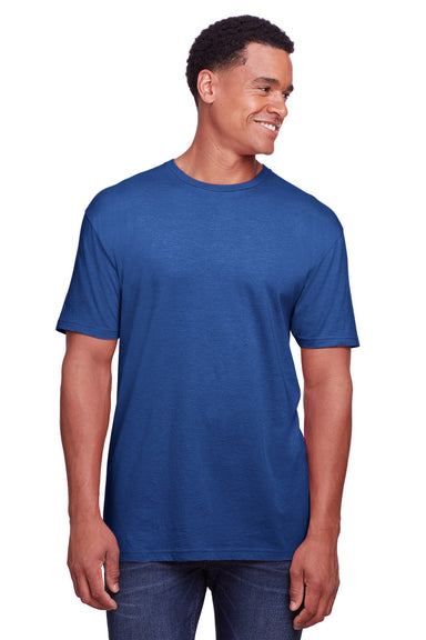Gildan G670 Mens Softstyle CVC Short Sleeve Crewneck T-Shirt Royal Blue Front