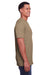 Gildan G670 Mens Softstyle CVC Short Sleeve Crewneck T-Shirt Slate Brown Side