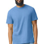 Gildan Mens Softstyle CVC Short Sleeve Crewneck T-Shirt - Caribbean Blue Mist