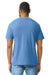 Gildan G670/67000 Mens Softstyle CVC Short Sleeve Crewneck T-Shirt Caribbean Blue Mist Back