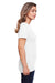 Gildan G670L Womens Softstyle CVC Short Sleeve Crewneck T-Shirt White Side
