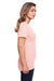 Gildan G670L Womens Softstyle CVC Short Sleeve Crewneck T-Shirt Dusty Rose Pink Side