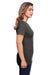 Gildan G670L Womens Softstyle CVC Short Sleeve Crewneck T-Shirt Gunmetal Grey Side