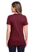 Gildan G670L Womens Softstyle CVC Short Sleeve Crewneck T-Shirt Maroon Back