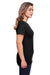 Gildan G670L Womens Softstyle CVC Short Sleeve Crewneck T-Shirt Black Side