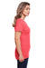 Gildan G670L Womens Softstyle CVC Short Sleeve Crewneck T-Shirt Red Side