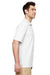 Gildan G728 Mens DryBlend Moisture Wicking Short Sleeve Polo Shirt White Side
