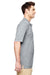 Gildan G728 Mens DryBlend Moisture Wicking Short Sleeve Polo Shirt Grey Side