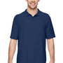 Gildan Mens DryBlend Moisture Wicking Short Sleeve Polo Shirt - Navy Blue - Closeout