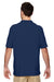 Gildan G728 Mens DryBlend Moisture Wicking Short Sleeve Polo Shirt Navy Blue Back