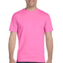 Gildan Mens DryBlend Moisture Wicking Short Sleeve Crewneck T-Shirt - Azalea Pink