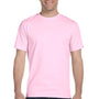 Gildan Mens DryBlend Moisture Wicking Short Sleeve Crewneck T-Shirt - Light Pink