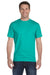 Gildan G800 Mens DryBlend Moisture Wicking Short Sleeve Crewneck T-Shirt Jade Green Front