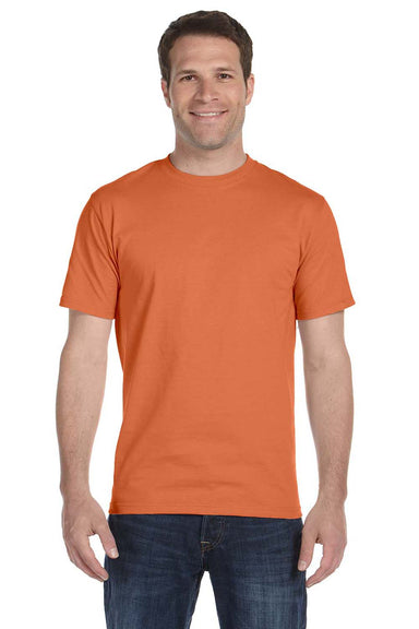 Gildan G800 Mens DryBlend Moisture Wicking Short Sleeve Crewneck T-Shirt Texas Orange Front