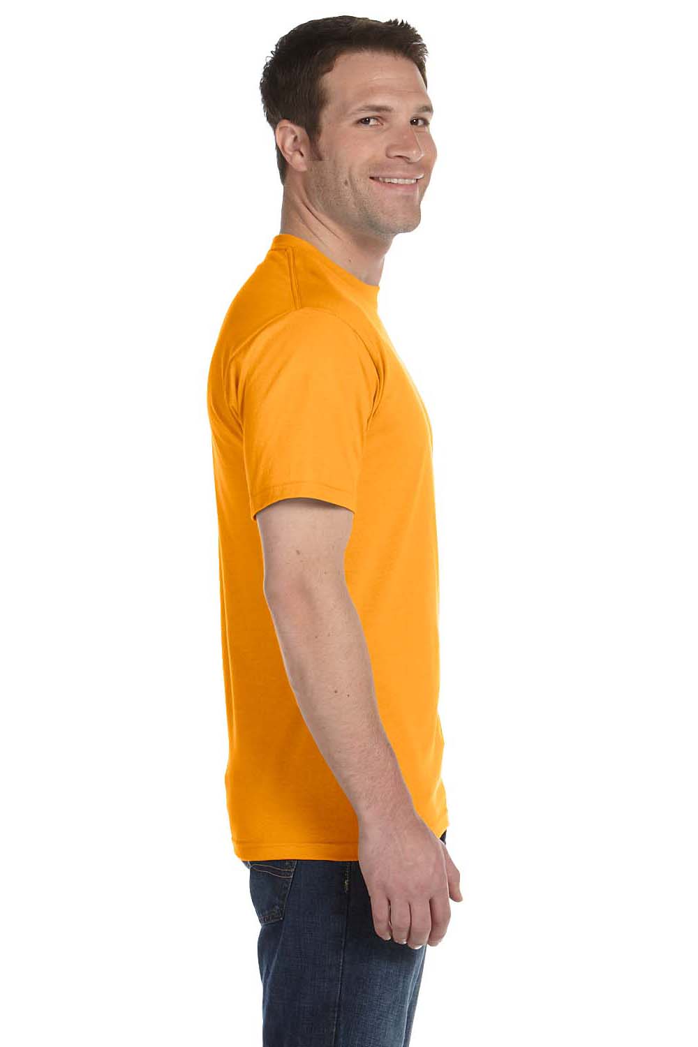 Gildan G800 Mens DryBlend Moisture Wicking Short Sleeve Crewneck T-Shirt Tennessee Orange Side