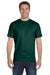 Gildan G800 Mens DryBlend Moisture Wicking Short Sleeve Crewneck T-Shirt Forest Green Front