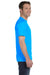 Gildan G800 Mens DryBlend Moisture Wicking Short Sleeve Crewneck T-Shirt Sapphire Blue Side